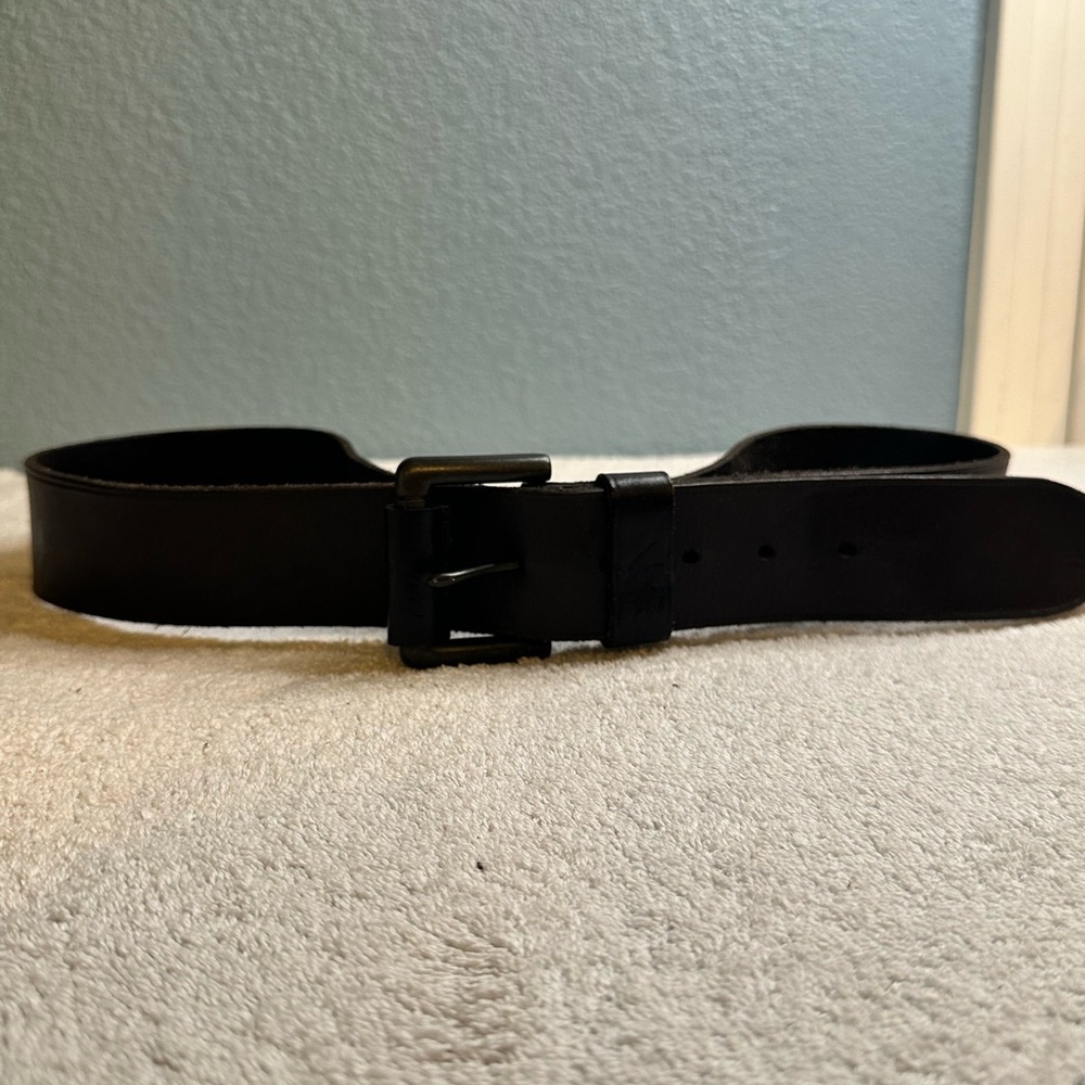 Polo by Ralph Lauren Black Leather Belt